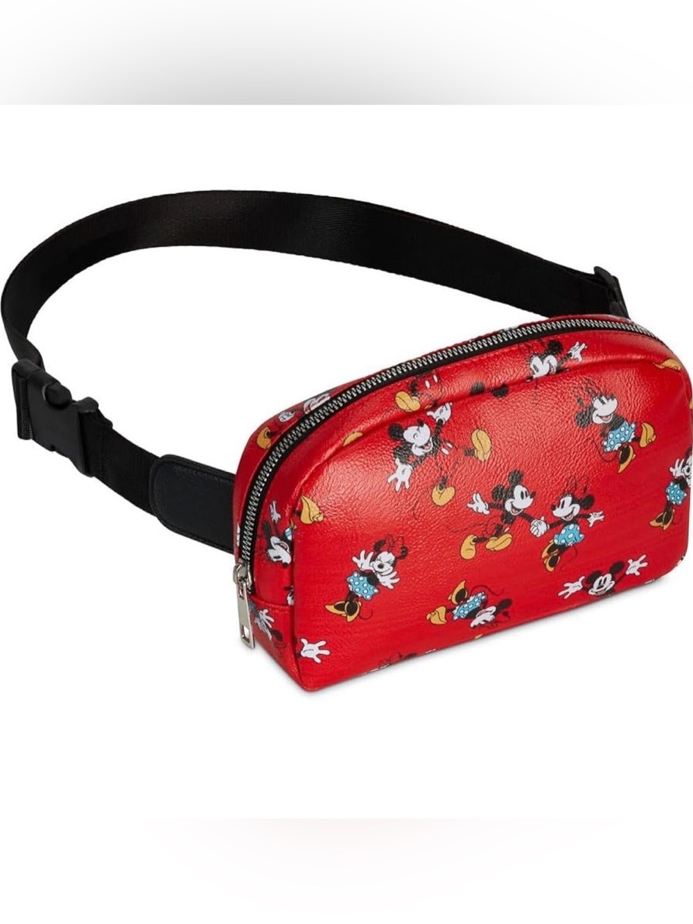 Red Disney Minnie & Mickey Print Women’s Waist Bag